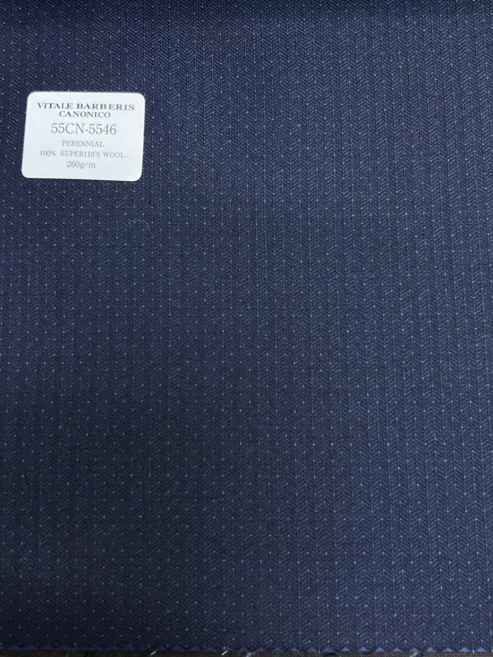 55CN5546 CANONICO PERENNIAL SUPER110'S Navy Pin Dot[Textile] CANONICO