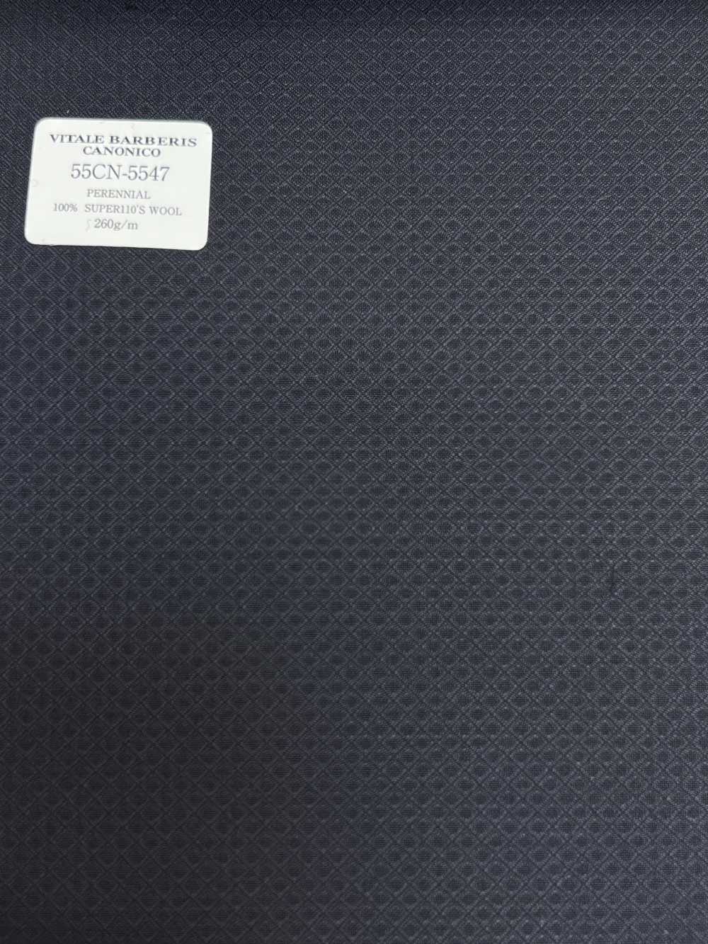 55CN5547 CANONICO PERENNIAL SUPER110'S Navy Woven Pattern[Textile] CANONICO