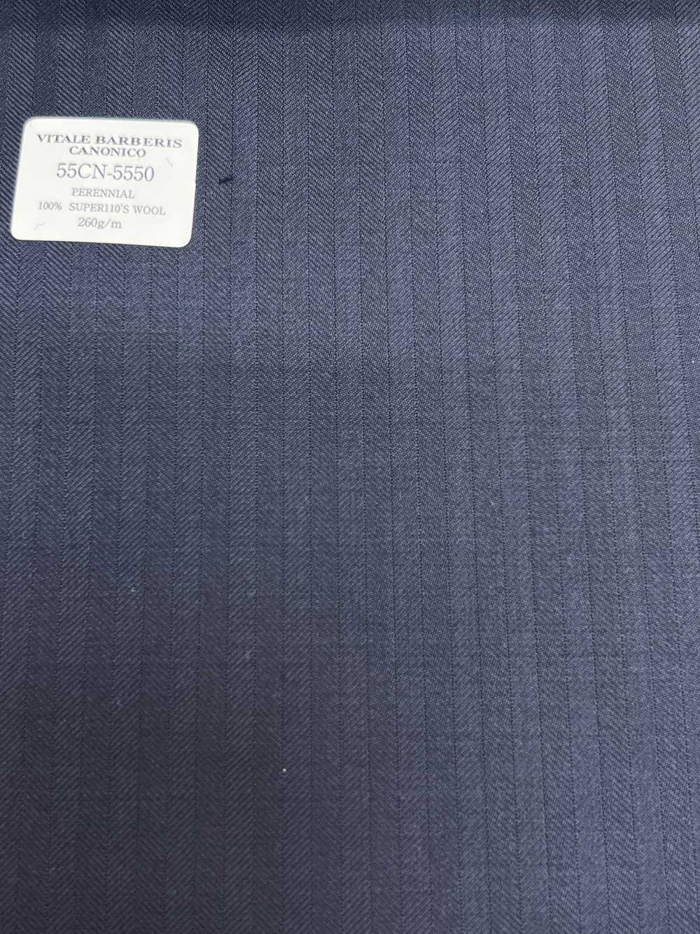 55CN5550 CANONICO PERENNIAL SUPER110'S Dark Navy Shadow Stripe[Textile] CANONICO