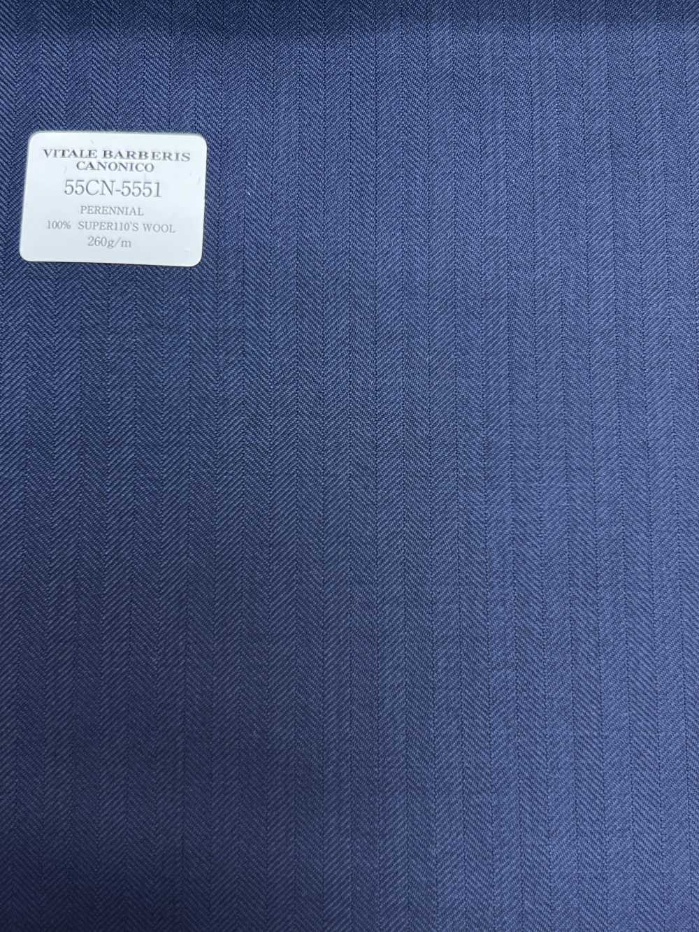 55CN5551 CANONICO PERENNIAL SUPER110'S Navy Shadow Stripe[Textile] CANONICO