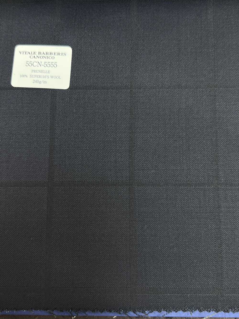55CN5555 CANONICO PERENNIAL SUPER110'S Navy Shadow Pane[Textile] CANONICO