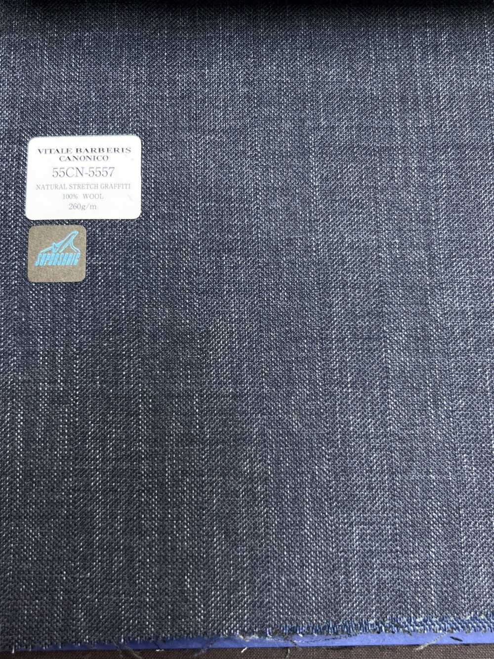 55CN5557 CANONICO NATURAL STRETCH GRAFFITTI Navy Melange[Textile] CANONICO