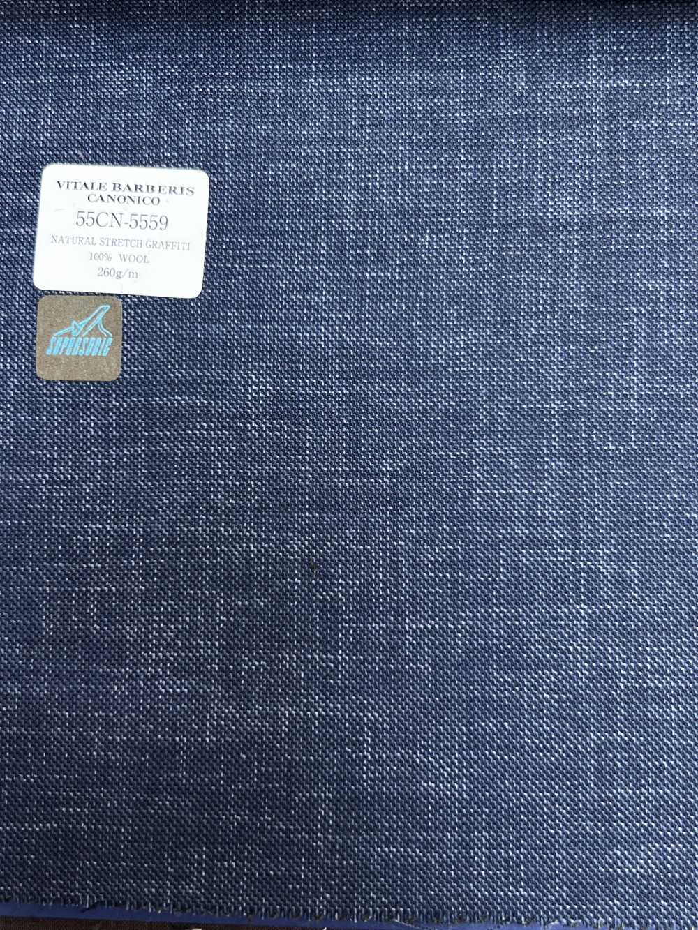 55CN5559 CANONICO NATURAL STRETCH GRAFFITTI Blue Melange[Textile] CANONICO