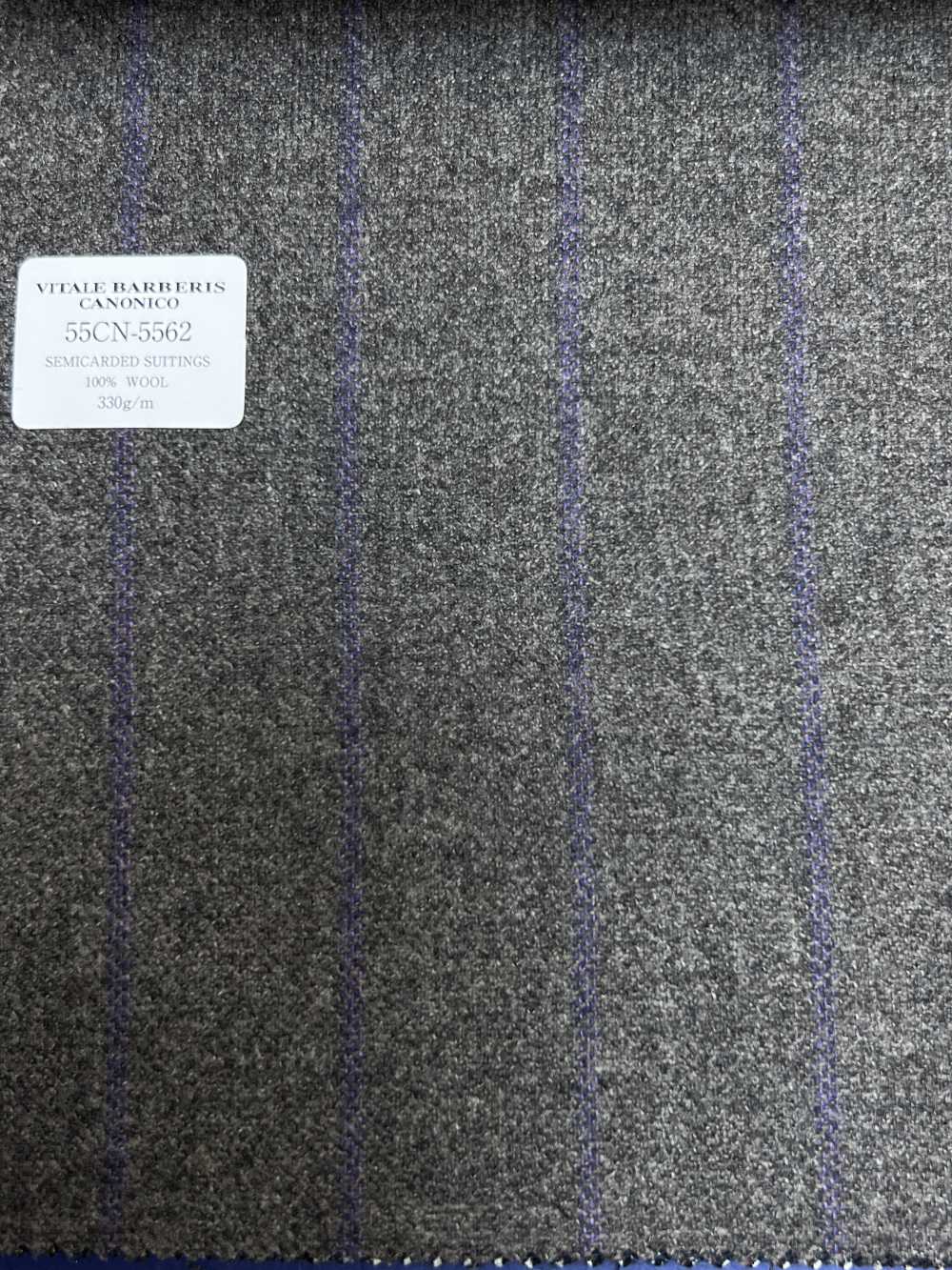 55CN5562 CANONICO SEMICARDED SUITTINGS Gray Stripe[Textile] CANONICO