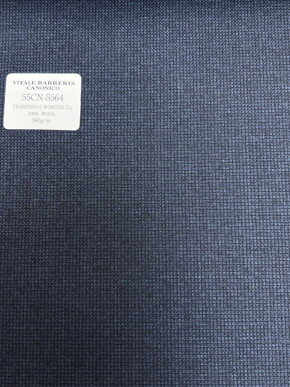 55CN5564 CANONICO TRADITIONAL WORSTED 21μ Navy Micro Check[Textile] CANONICO
