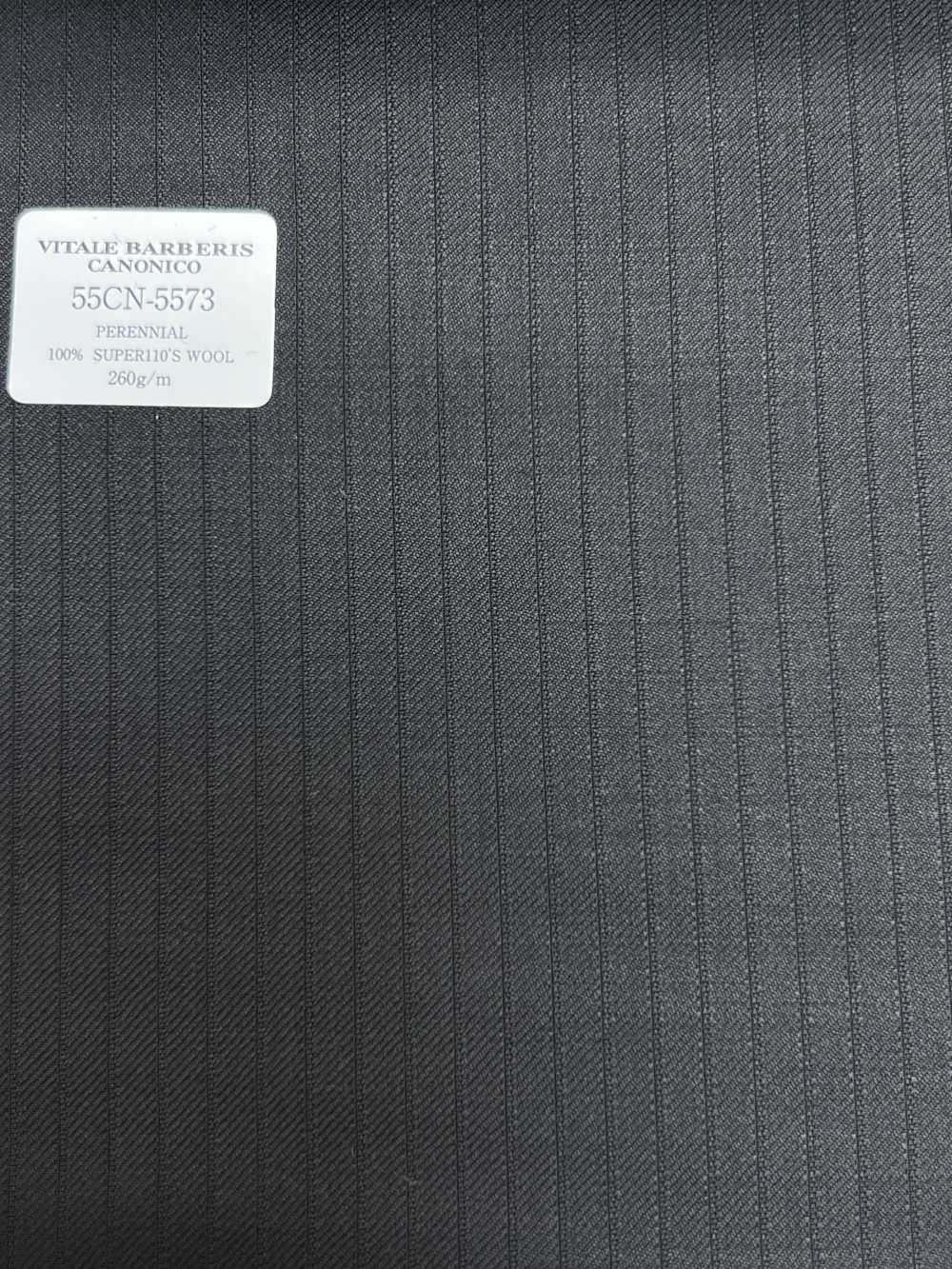 55CN5573 CANONICO PERENNIAL SUPER110'S Black Shadow Stripe[Textile] CANONICO