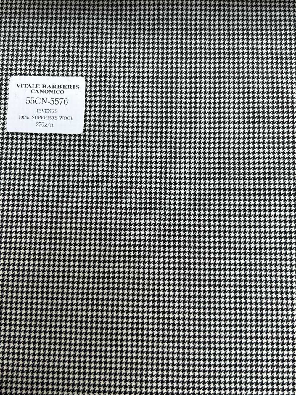 55CN5576 CANONICO REVENGE SUPER150'S Gray Houndstooth[Textile] CANONICO