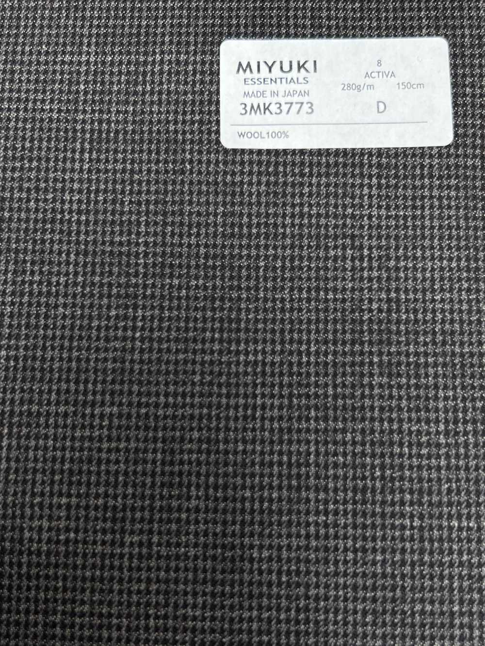 3MK3773 25AW ACTIVA Check Brown[Textile] Miyuki Woolen Mills