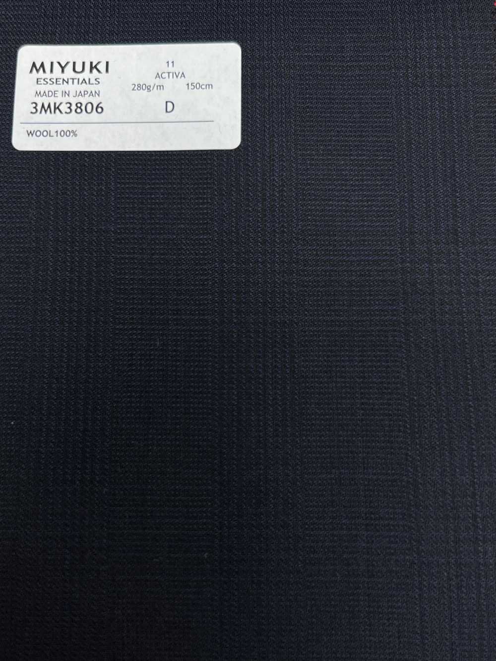 3MK3806 25AW ACTIVA Glen Check Navy[Textile] Miyuki Woolen Mills