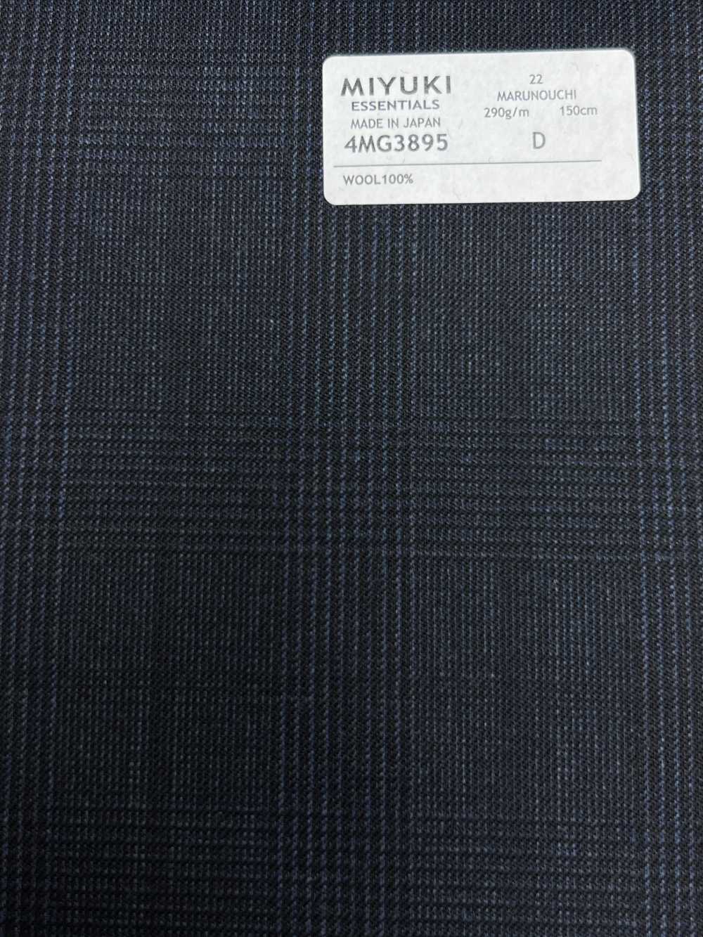 4MG3895 25AW MARUNOUCHI Glen Check Navy[Textile] Miyuki Woolen Mills