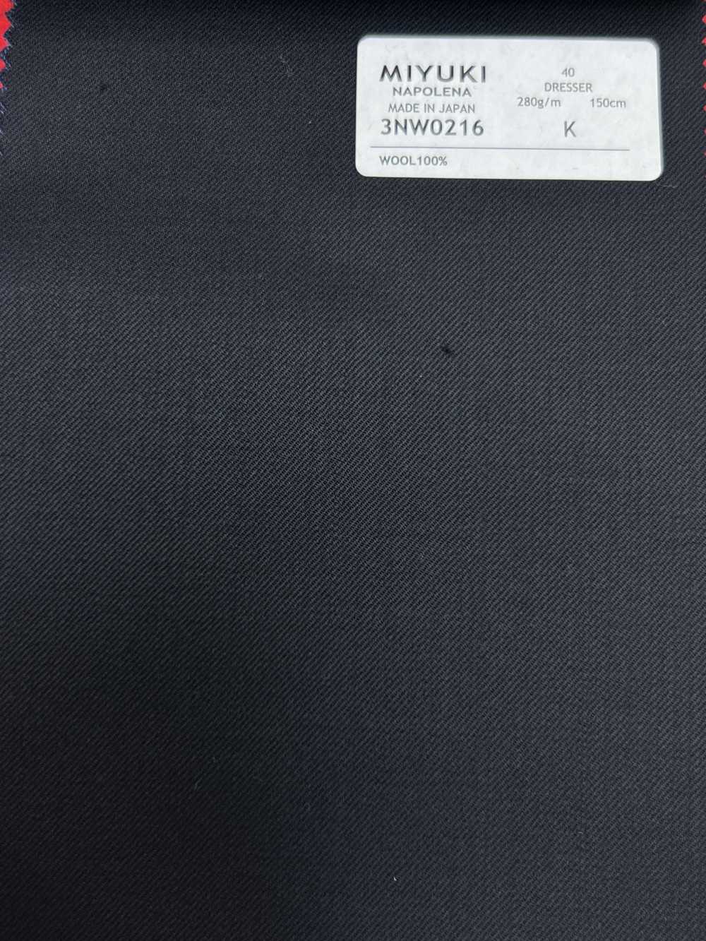 3NW0216 25AW NAPOLENA DRESSER Twill Dark Navy[Textile] Miyuki Woolen Mills