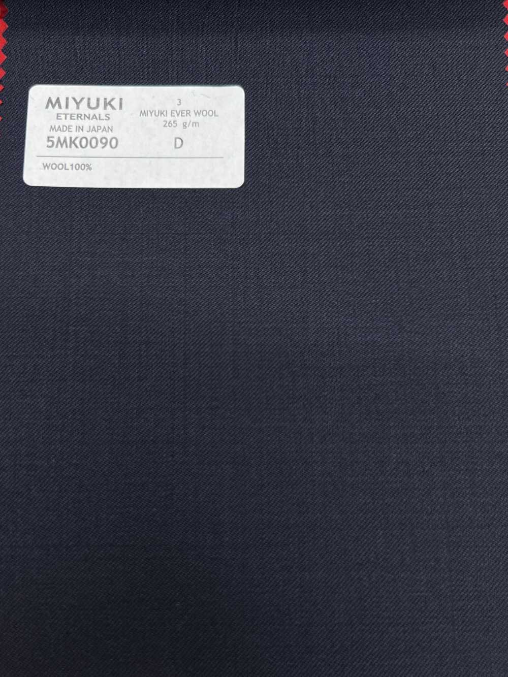 5MK0090 MIYUKI EVER WOOL (Miyuki Everwool) No Pattern Navy[Textile] Miyuki Woolen Mills