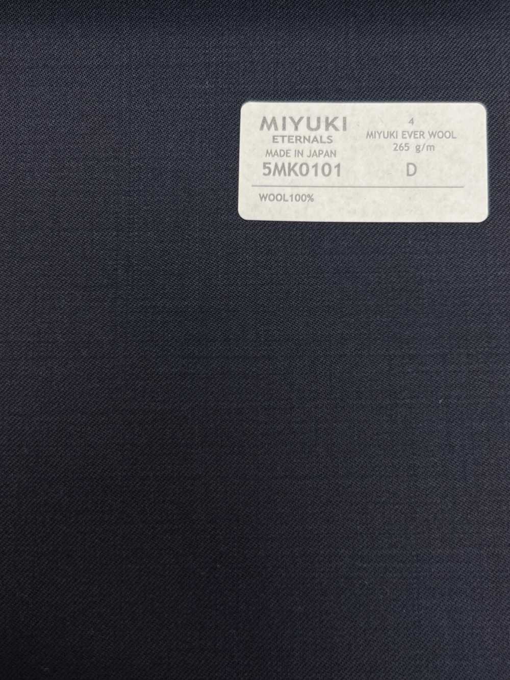 5MK0101 MIYUKI EVER WOOL (Miyuki Everwool) No Pattern Navy[Textile] Miyuki Woolen Mills
