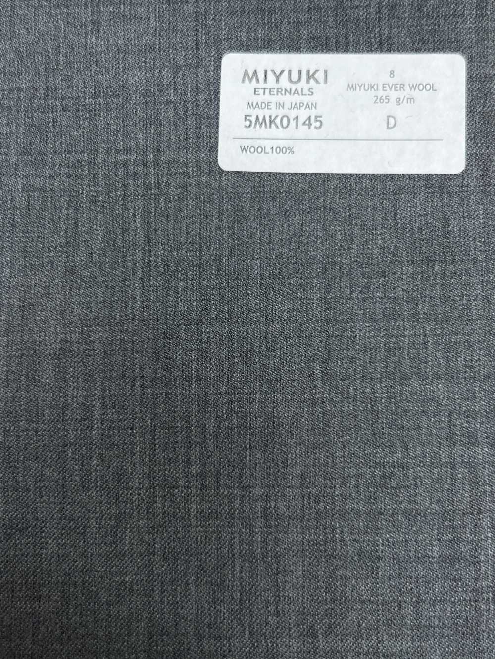 5MK0145 MIYUKI EVER WOOL (Miyuki Everwool) No Pattern Light Gray[Textile] Miyuki Woolen Mills