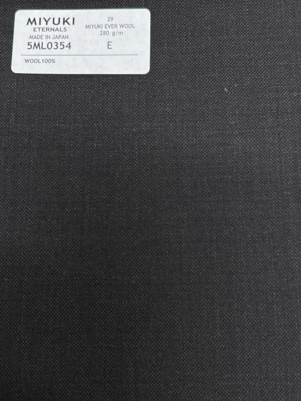 5ML0354 MIYUKI EVER WOOL (Miyuki Everwool) No Pattern Brown[Textile] Miyuki Woolen Mills