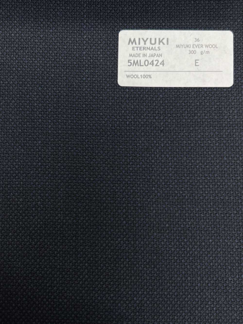 5ML0424 MIYUKI EVER WOOL Birth Eye Navy[Textile] Miyuki Woolen Mills