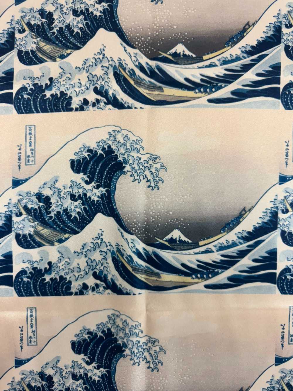TPS3001 Katsushika Hokusai Print Lining, Repeat Pattern