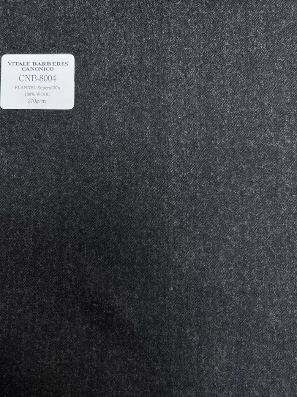 CNB8004 CANONICO Standard Flannel Super 120's Charcoal Heaven Gray No Pattern[Textile] CANONICO