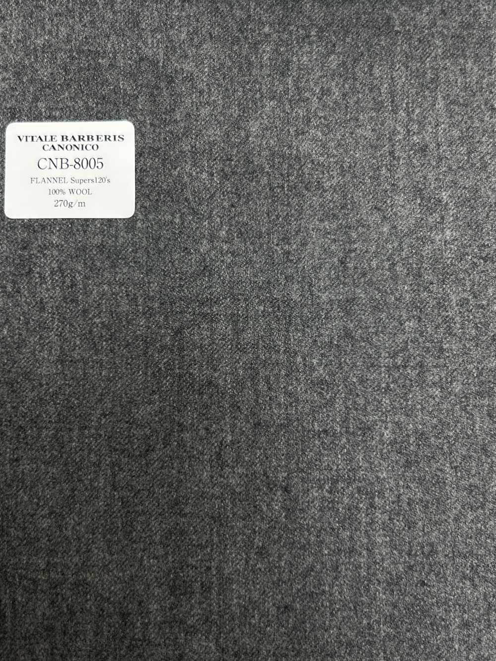 CNB8005 CANONICO Standard Flannel Super 120's Medium No Pattern[Textile] CANONICO
