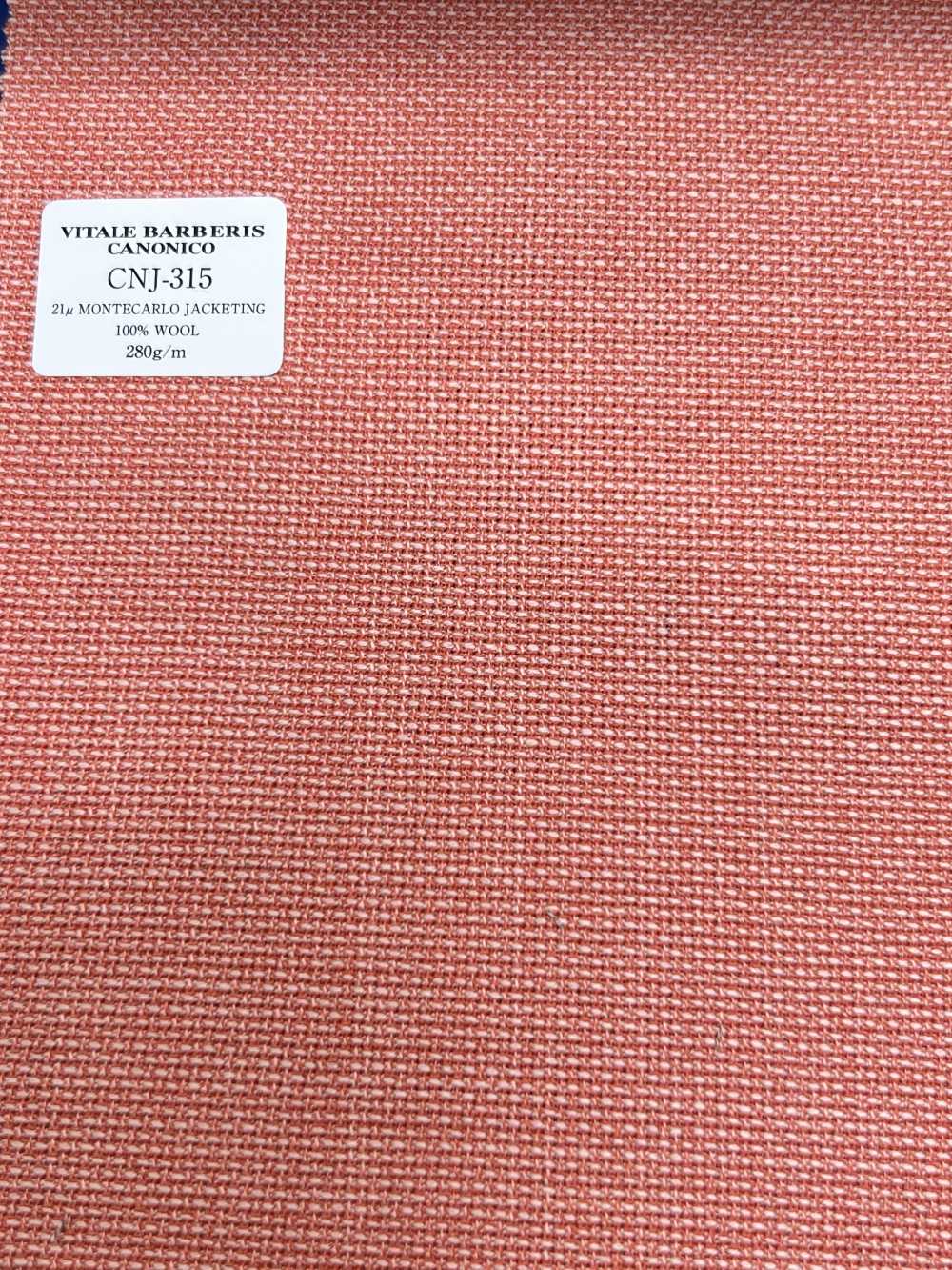 CNJ315 CANONICO Standard 21μ Montecarlo Jacket Hopsack Orange No Pattern[Textile] CANONICO