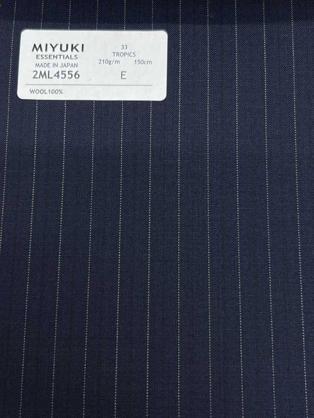 2ML4556 26SS Miyuki Textile MIYUKI Essentials TROPICS Navy Stripe Miyuki Woolen Mills