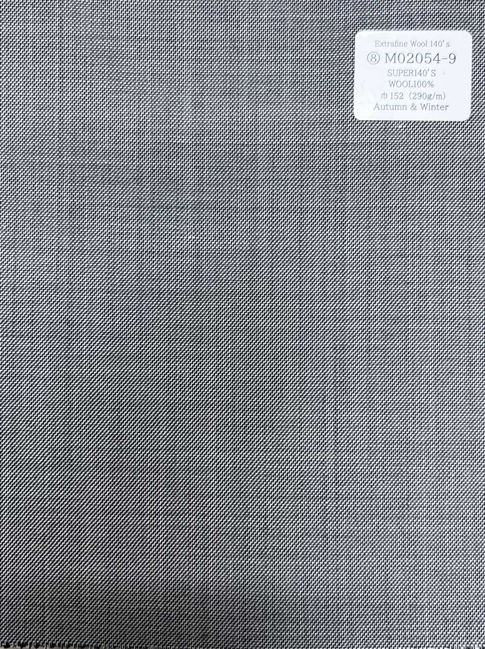 M02054-9 KUNISHIMA1850 Exclusive Line [Extrafine Wool 140's] Black And White Sharkskin[Textile] Kunishima Co., Ltd.