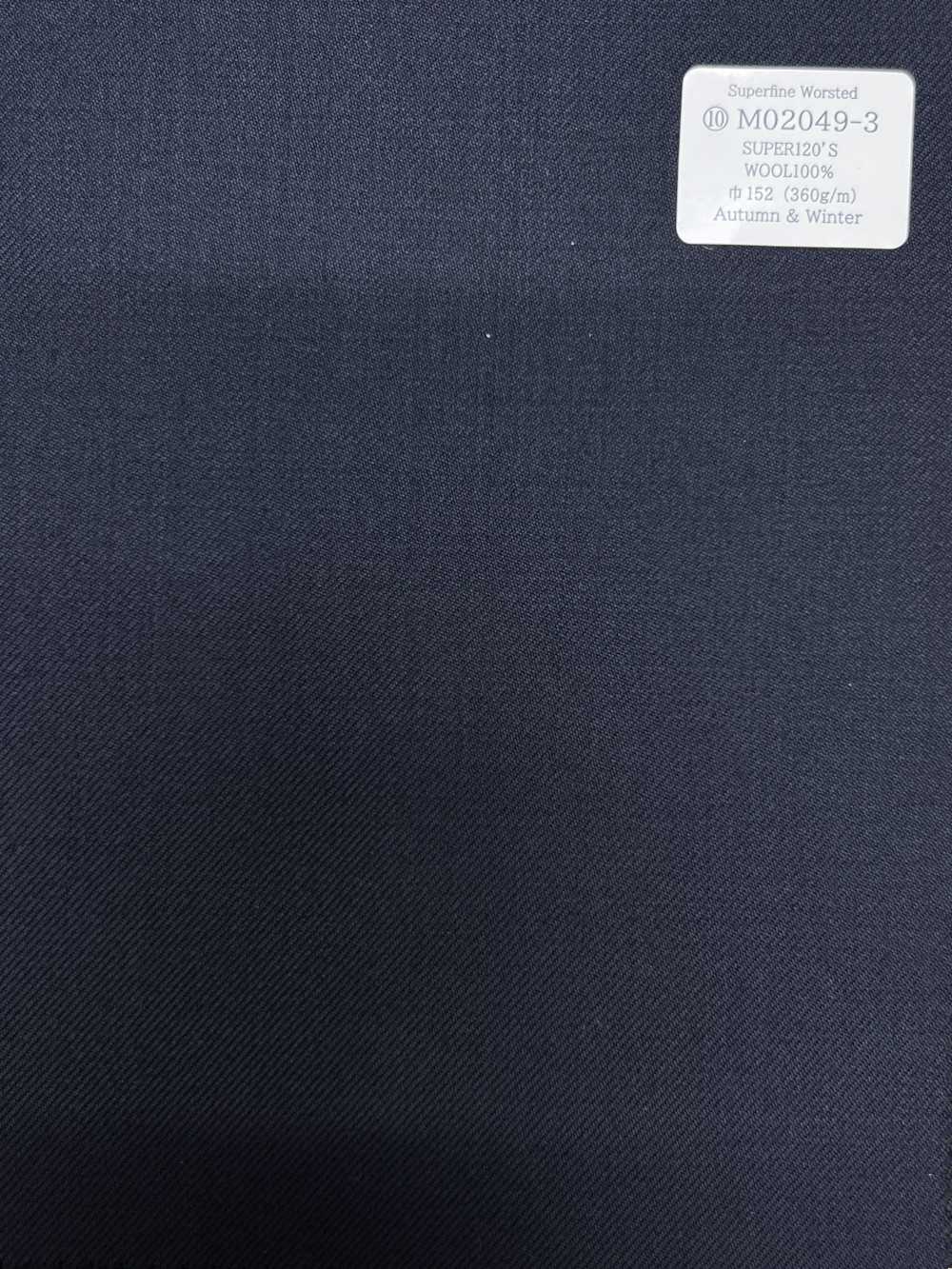 M02049-3 KUNISHIMA1850 Exclusive Line 【Superfine Worsted】Navy No Pattern[Textile] Kunishima Co., Ltd.