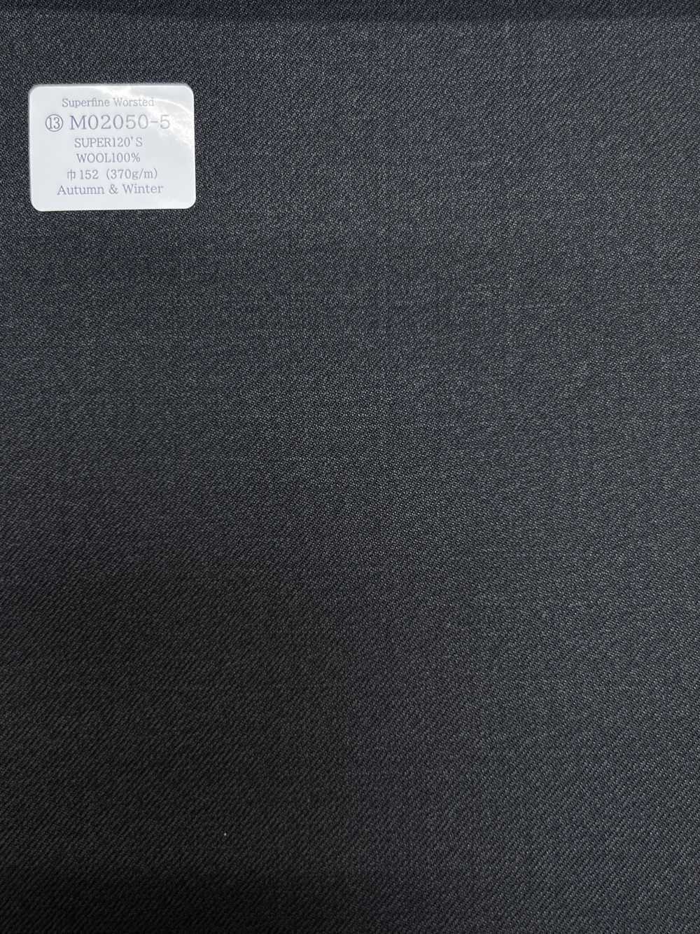 M02050-5 KUNISHIMA1850 Exclusive Line 【Superfine Worsted】 Charcoal Heaven Gray No Pattern[Textile] Kunishima Co., Ltd.