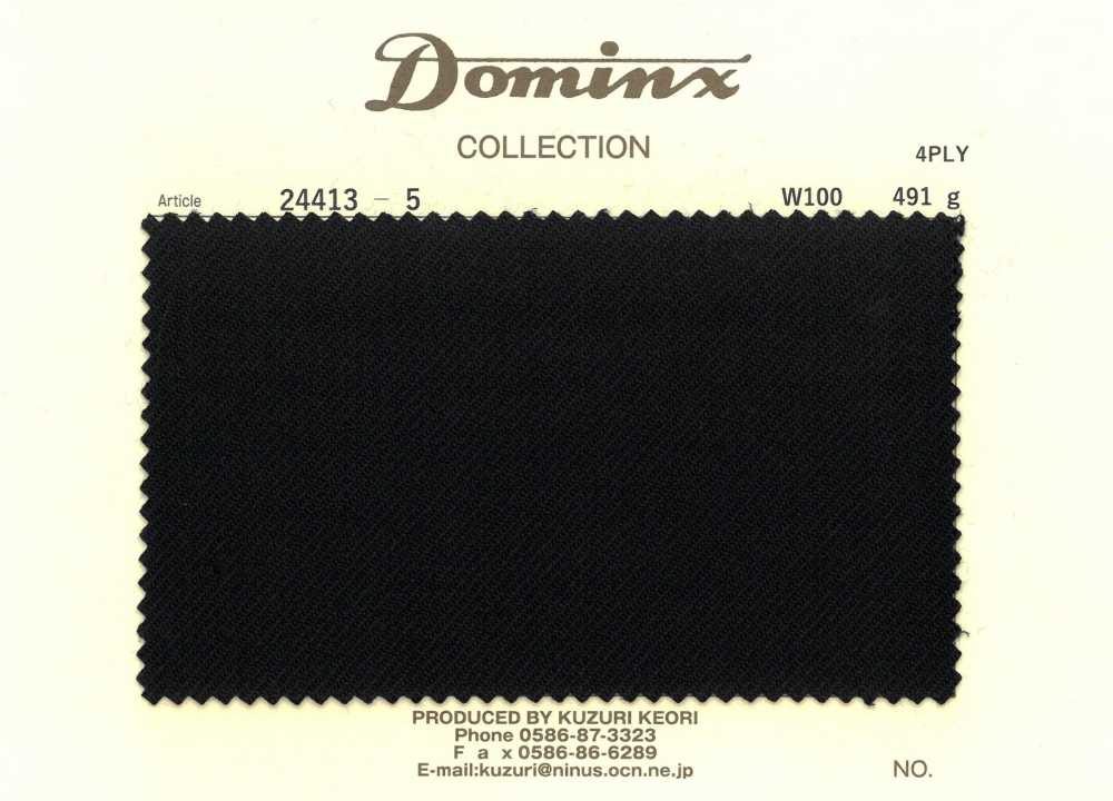 24413-5 Limited Stock 4PLY 100% Wool DOMINX (Dominx)[Textile] Kuzuri Woolen Fabric (DOMINX)