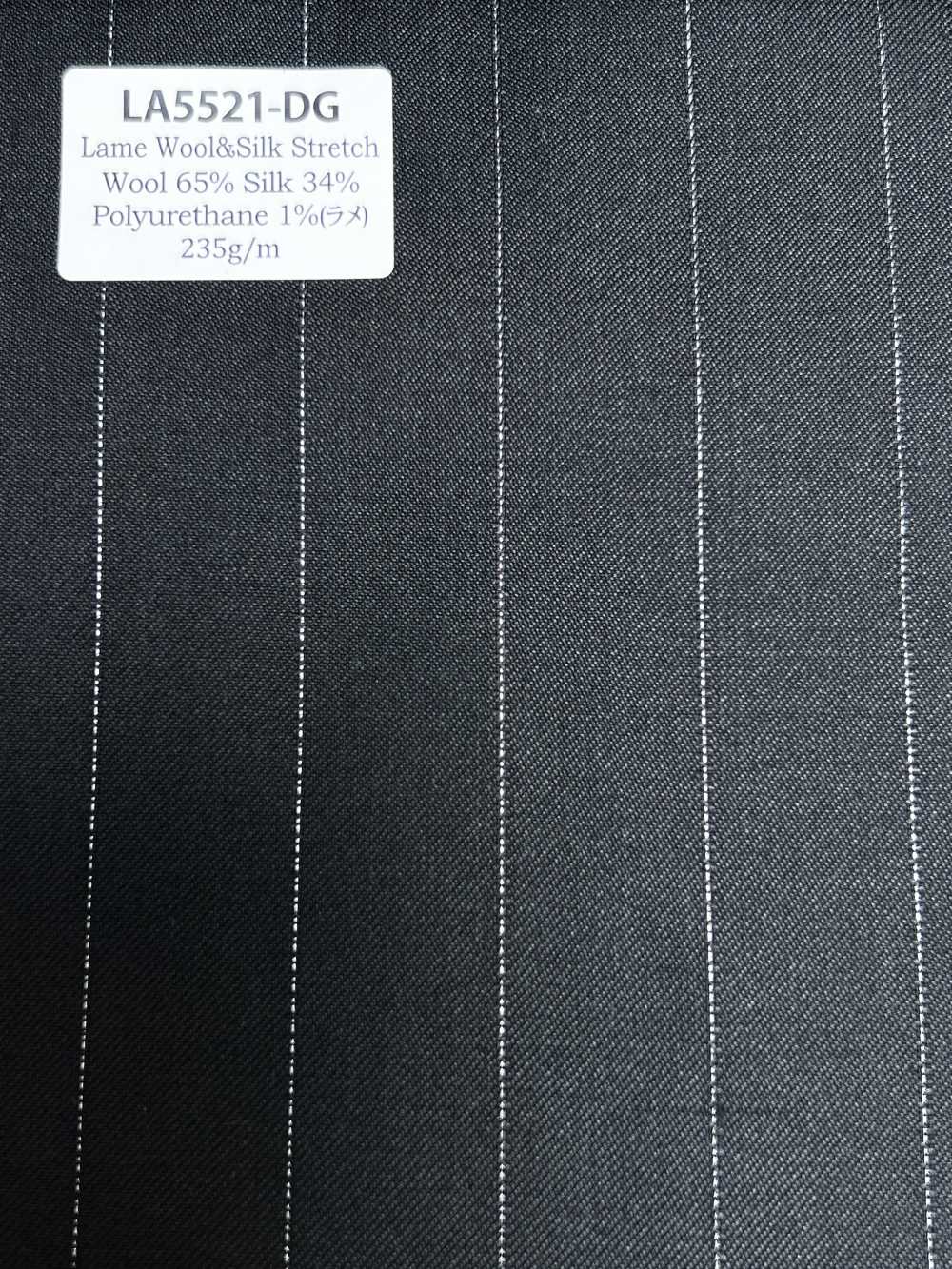LA5521-DG Standard Japanese-made Silk Lame Wool Stretch Fabric [Textile]