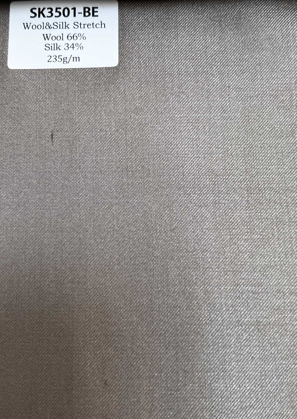 SK3501-BE Classic Japanese-Made Silk Wool Stretch Beige[Textile] HOSOI SYOJI