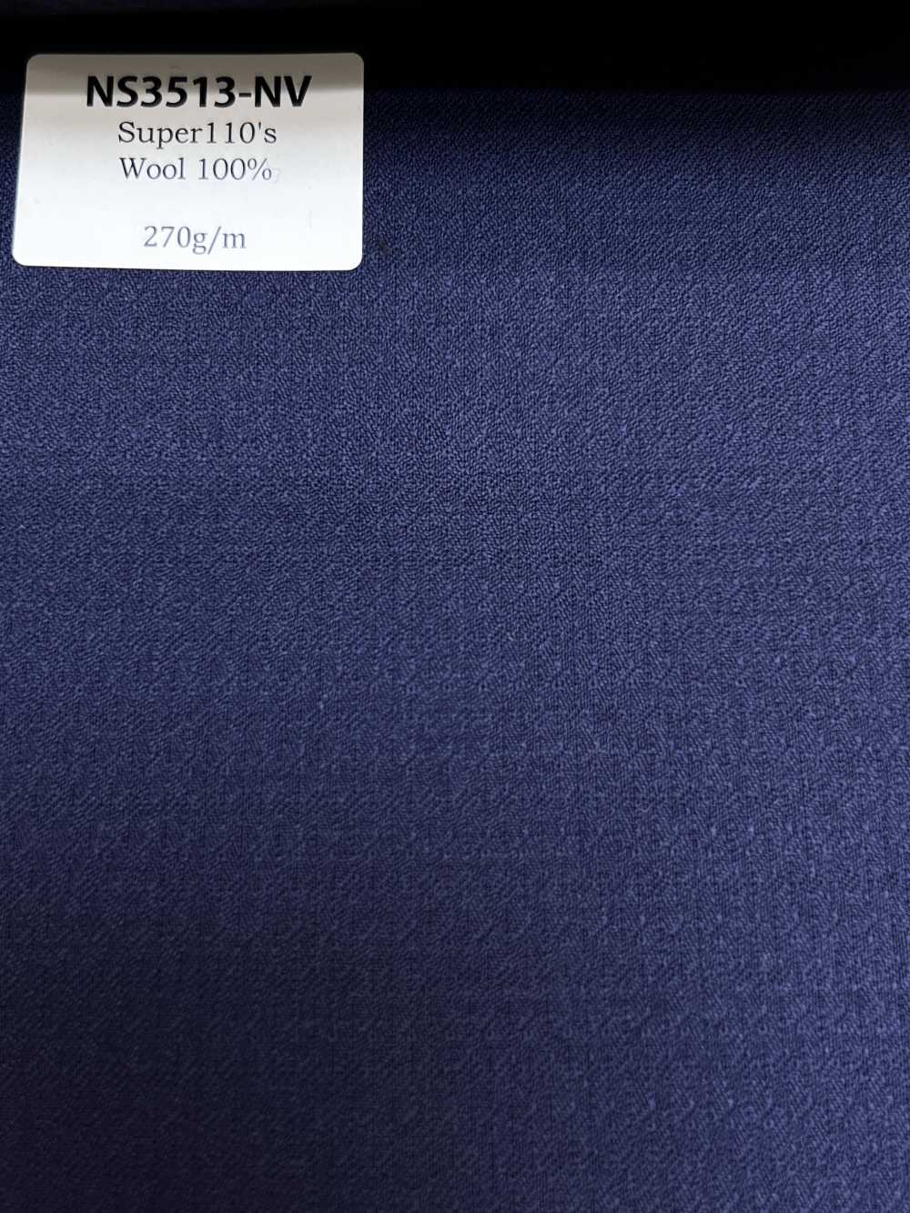 NS3513-NV Standard Made In Japan Super110’s Wool Stretch Navy Blue[Textile] HOSOI SYOJI