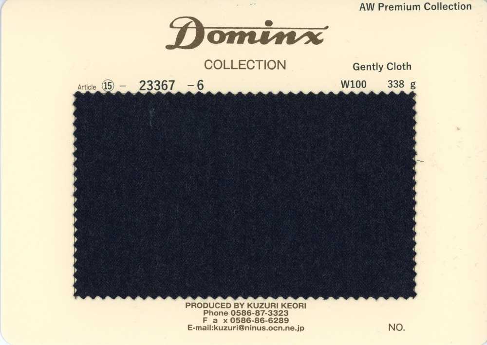 23367-6 Classic GentlyCloth 100% Wool DOMINX (Dominkusu) Premium Collection Navy[Textile] Kuzuri Woolen Fabric (DOMINX)