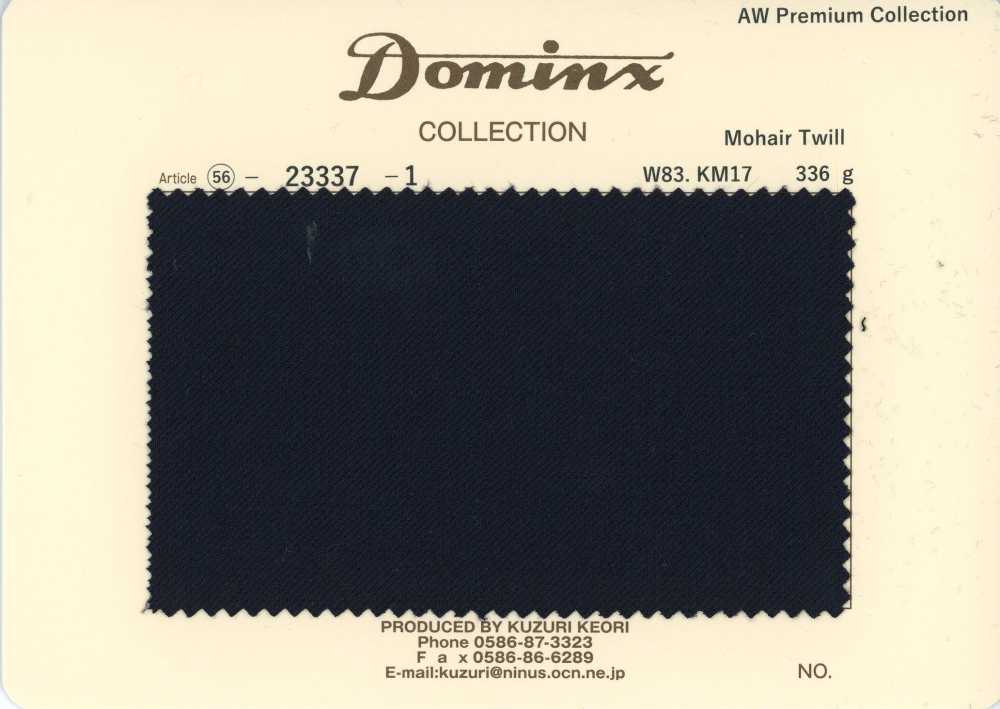 23337-1 Standard Mohair Twill DOMINX (Dominx) Premium Collection Black[Textile] Kuzuri Woolen Fabric (DOMINX)
