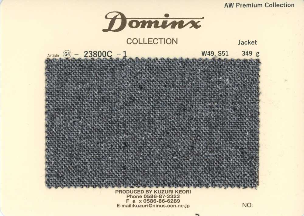 23800C-1 Standard Jacket 100% Wool DOMINX Premium Collection Gray[Textile] Kuzuri Woolen Fabric (DOMINX)