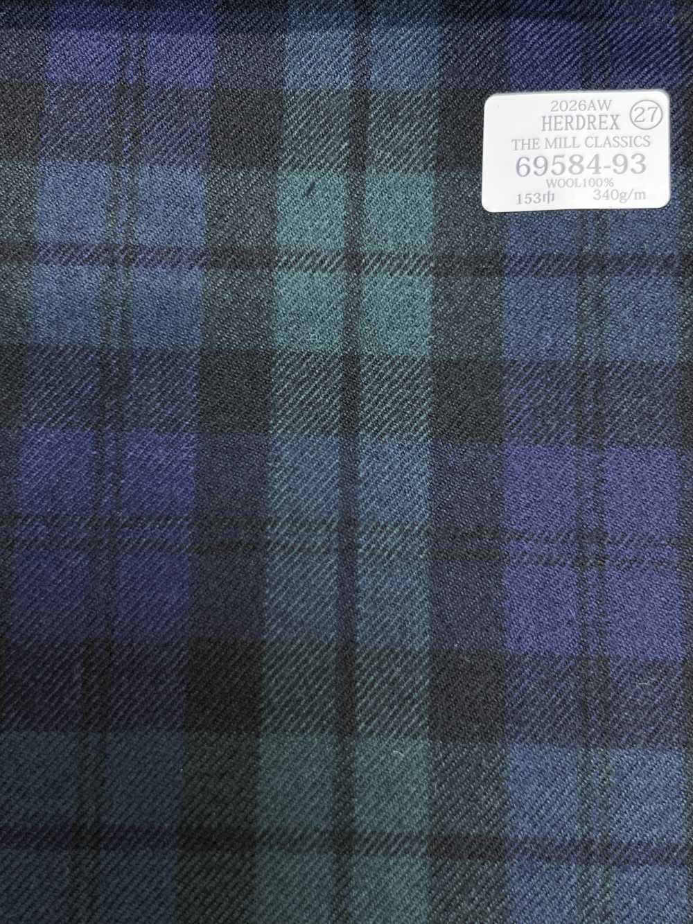 69584-93 26AW HERDREX [THE MILL CLASSICS] Mill Classics Check Green[Textile] Kunishima Co., Ltd.