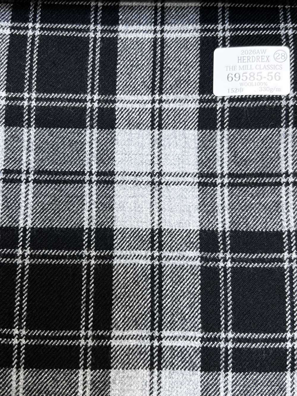 69585-56 26AW HERDREX [THE MILL CLASSICS] Mill Classics Check Gray[Textile] Kunishima Co., Ltd.