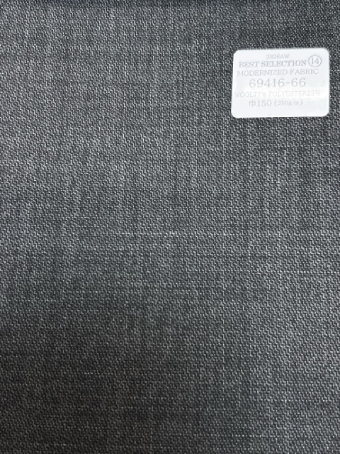 69416-66 26AW BESTSELECTION [MODERNIZED FABRIC] Modernized Fabric Medium Gray Shark[Textile] Kunishima Co., Ltd.