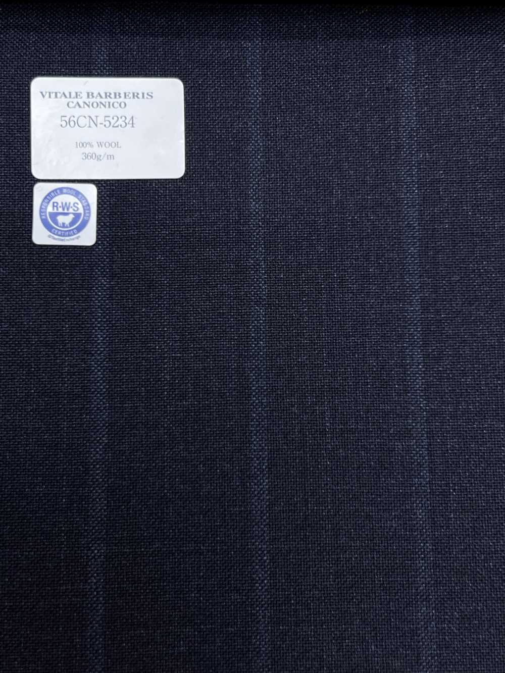 56CN5234 CANONICO RWS TRADITIONAL WORSTED 21 Dark Navy Stripe[Textile] CANONICO