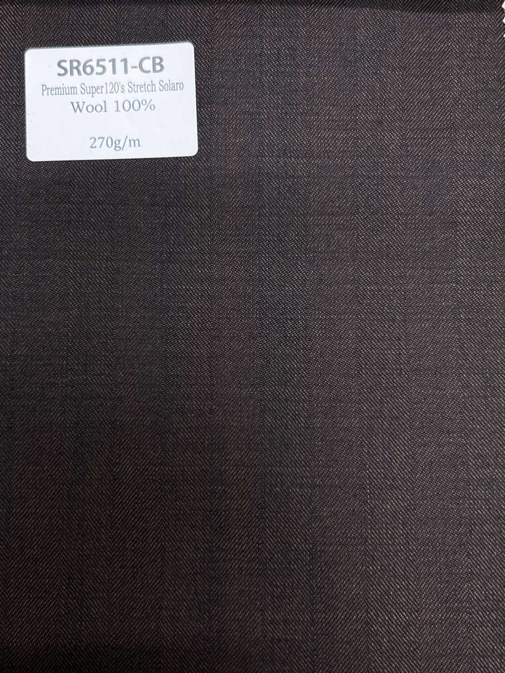 SR6511-CB Standard Japanese-made Premium Super 120's Single Yarn Stretch Solaro Charcoal Brown Corduroy No Pat[Textile] HOSOI SYOJI