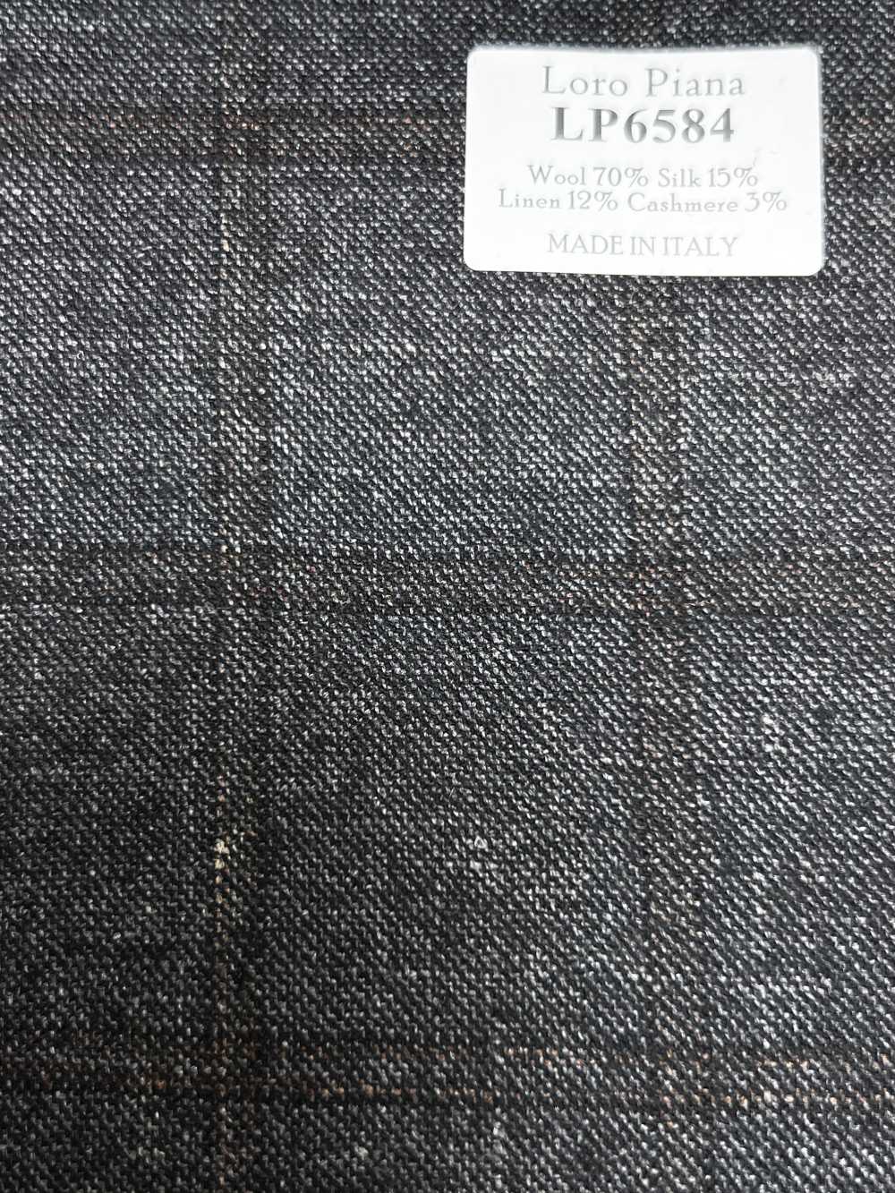 LP6584 Loro Piana Gray Check[Fabric] HOSOI SYOJI