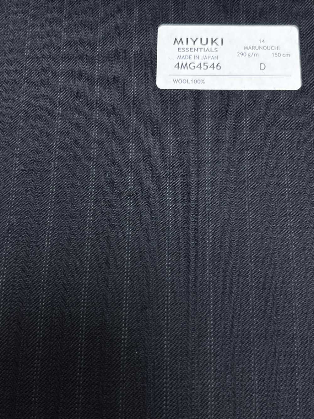 4MG4546 26AW MARUNOUCHI Twill Navy Stripe[Textile] Miyuki Woolen Mills