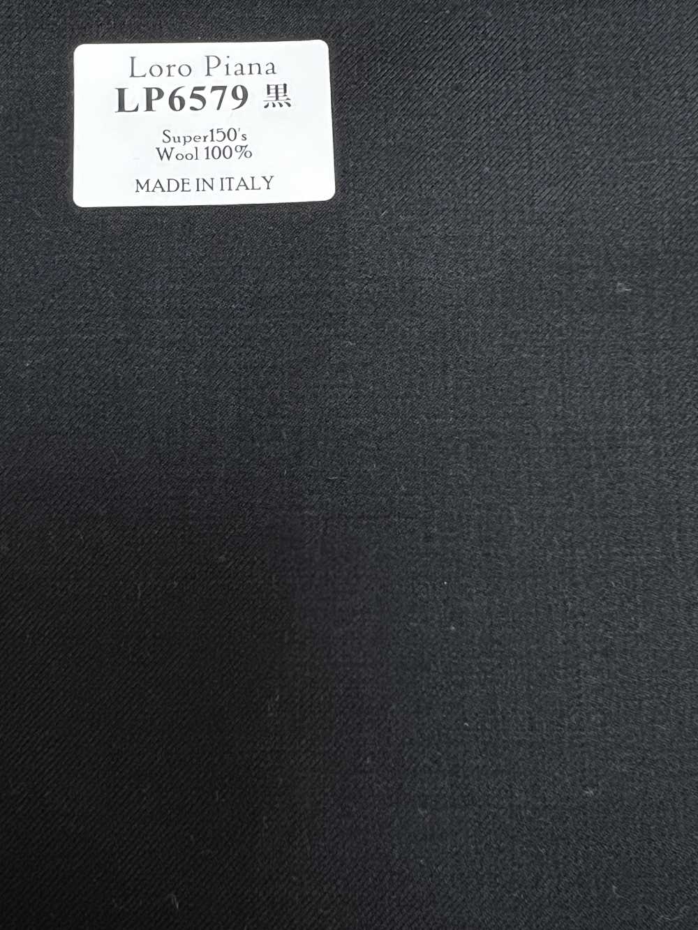 LP6579 Loro Piana Super150's Black No Pattern[Fabric] HOSOI SYOJI