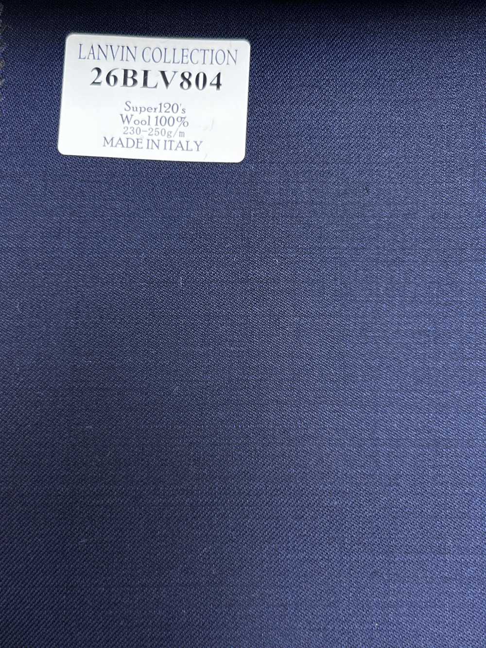 26BLV804 LANVIN COLLECTION Super120's Navy No Pattern[Fabric] HOSOI SYOJI