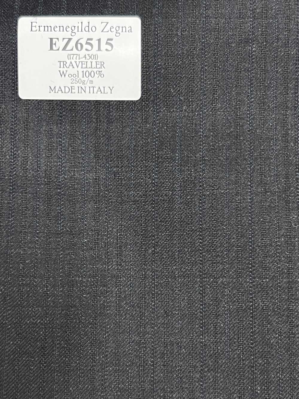 EZ6515 Ermenegildo Zegna TRAVELLER Dark Gray × Navy Blue Stripe[Fabric] HOSOI SYOJI