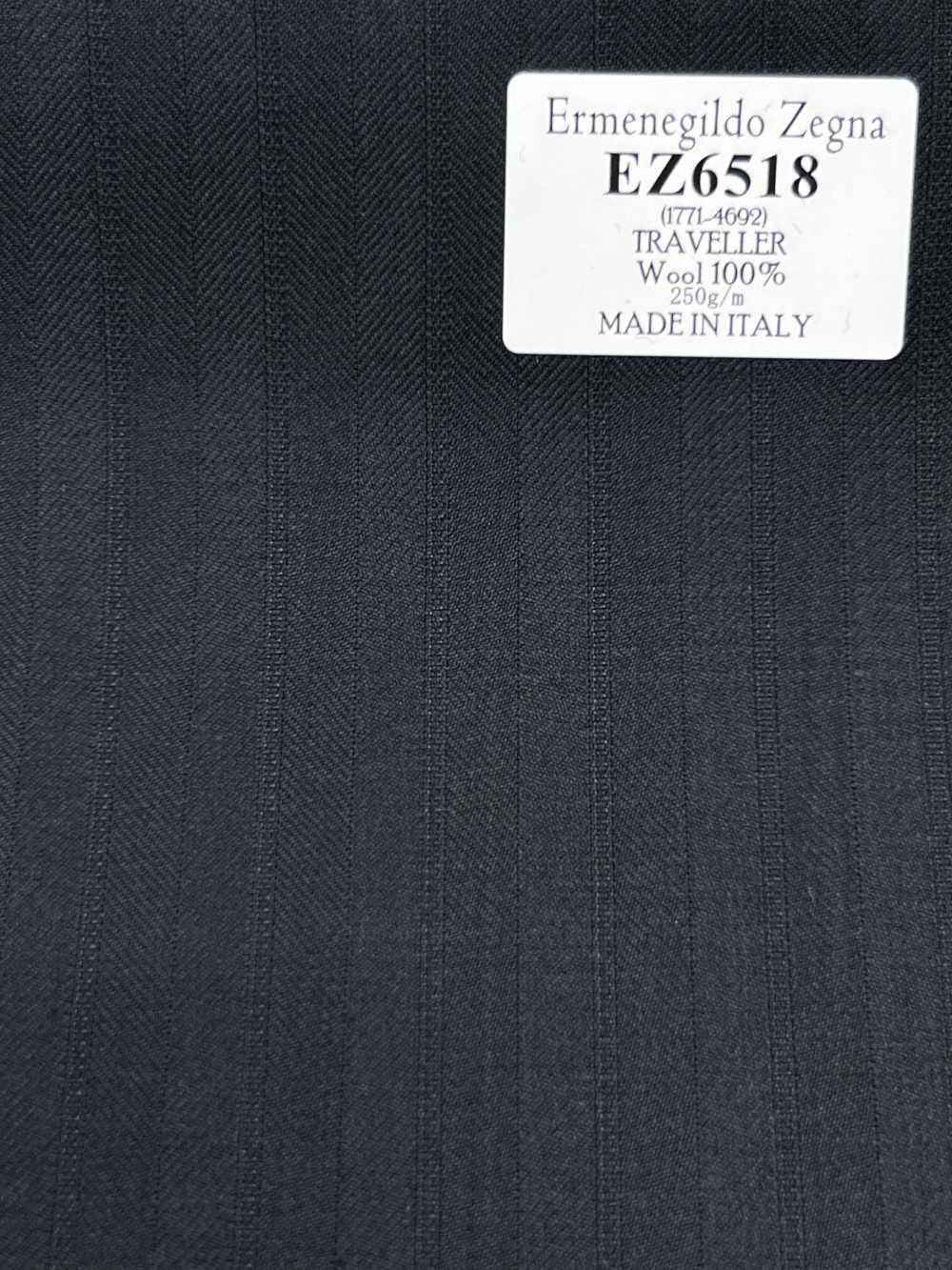 EZ6518 Ermenegildo Zegna TRAVELLER Dark Green Stripe[Fabric] HOSOI SYOJI