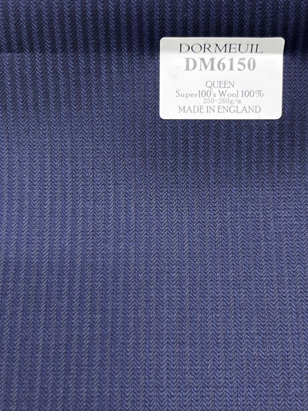 DM6150 DORMEUIL QUEEN Super100's Navy Blue Stripe[Fabric] HOSOI SYOJI