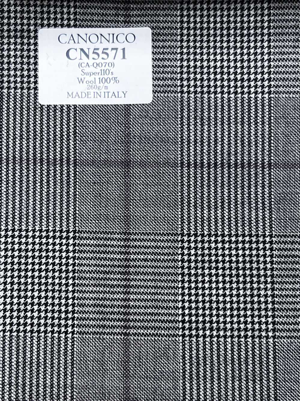 CN5571 CANONICO Super110's Light Gray X Purple Check[Fabric] HOSOI SYOJI