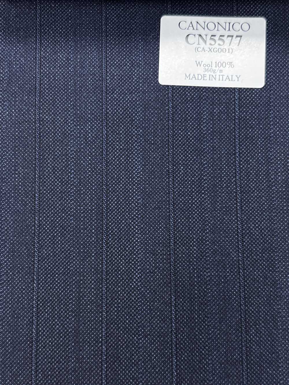 CN5577 CANONICO Super110's Navy Blue Stripe[Fabric] HOSOI SYOJI