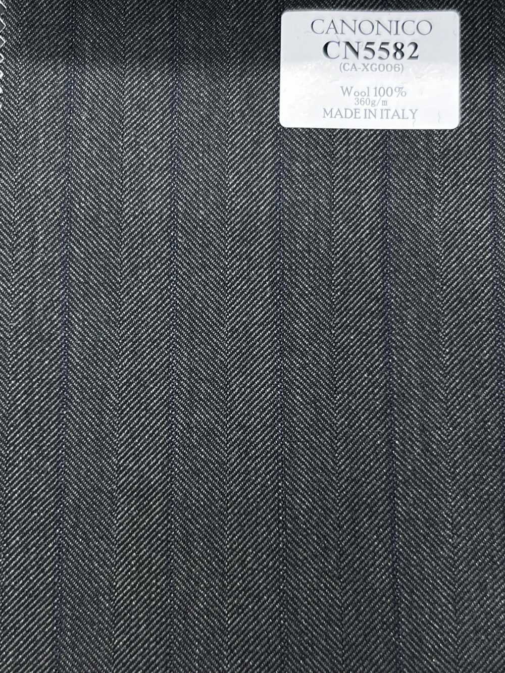 CN5582 CANONICO Super110's Green × Navy Blue Stripe[Fabric] HOSOI SYOJI